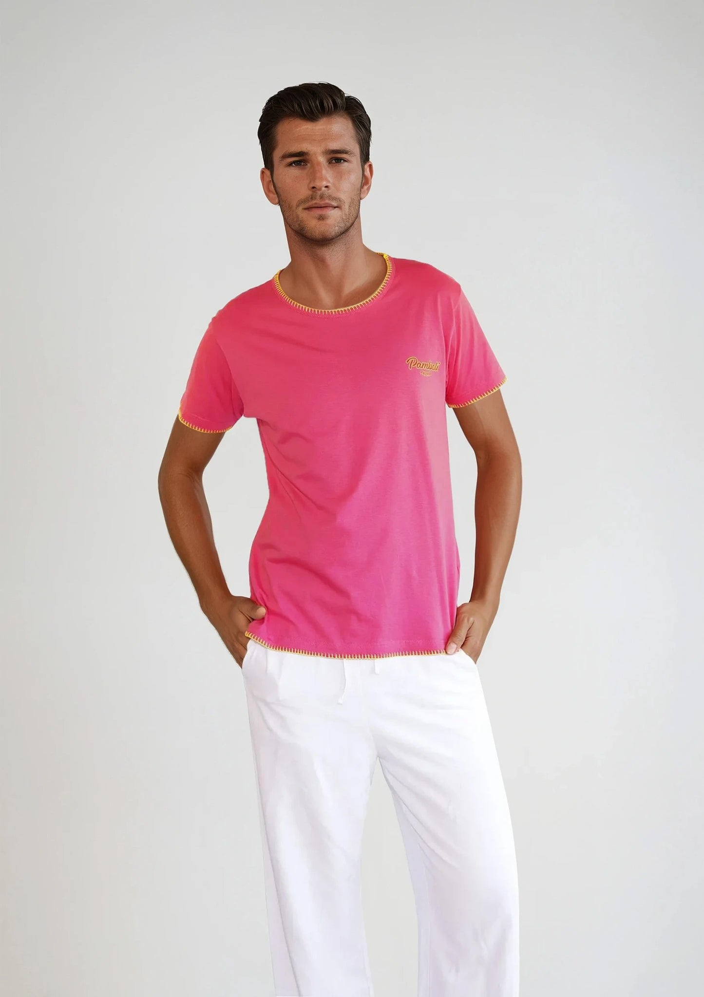 Pink T-Shirt Man