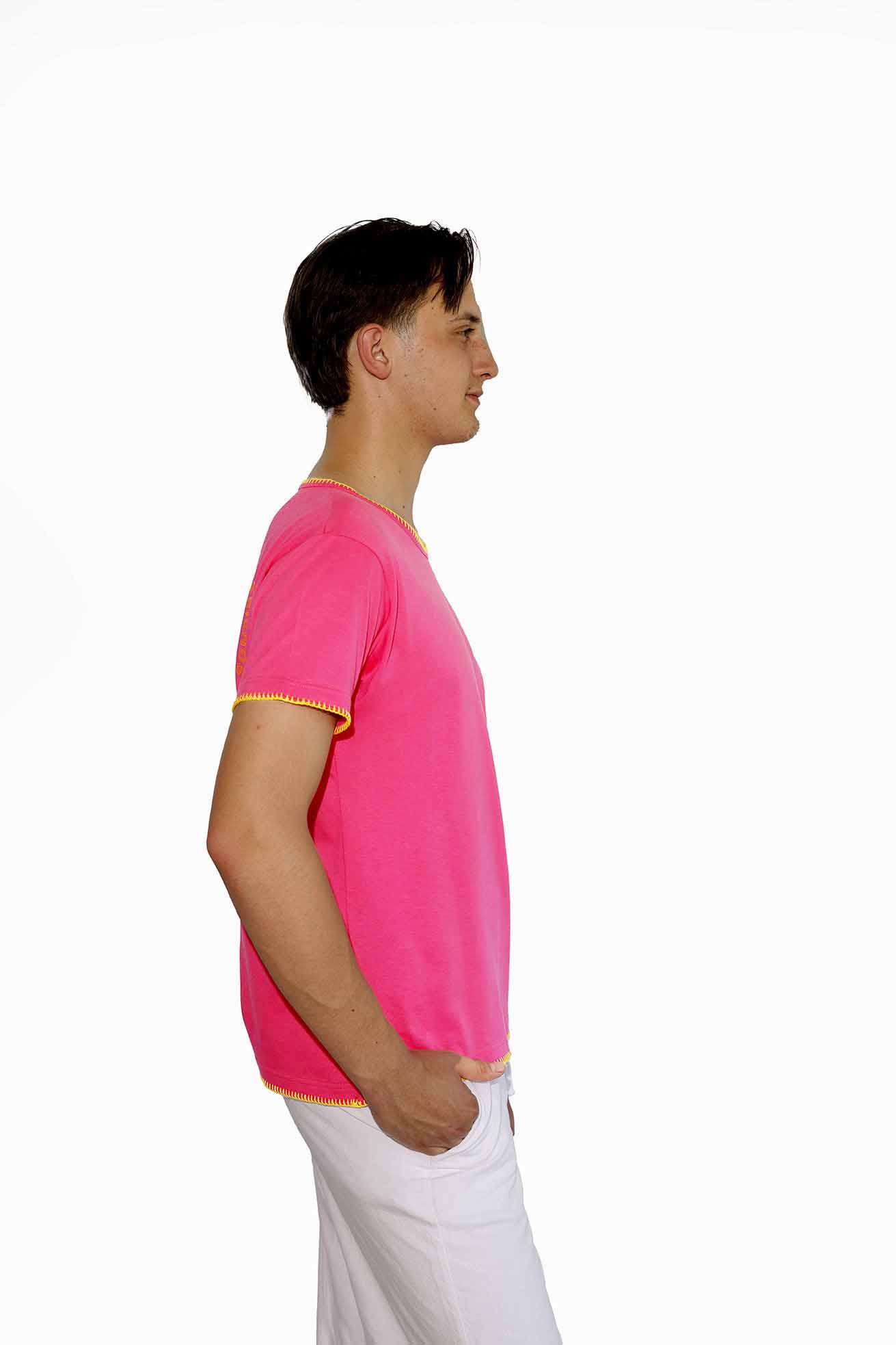 Pink T-Shirt Man