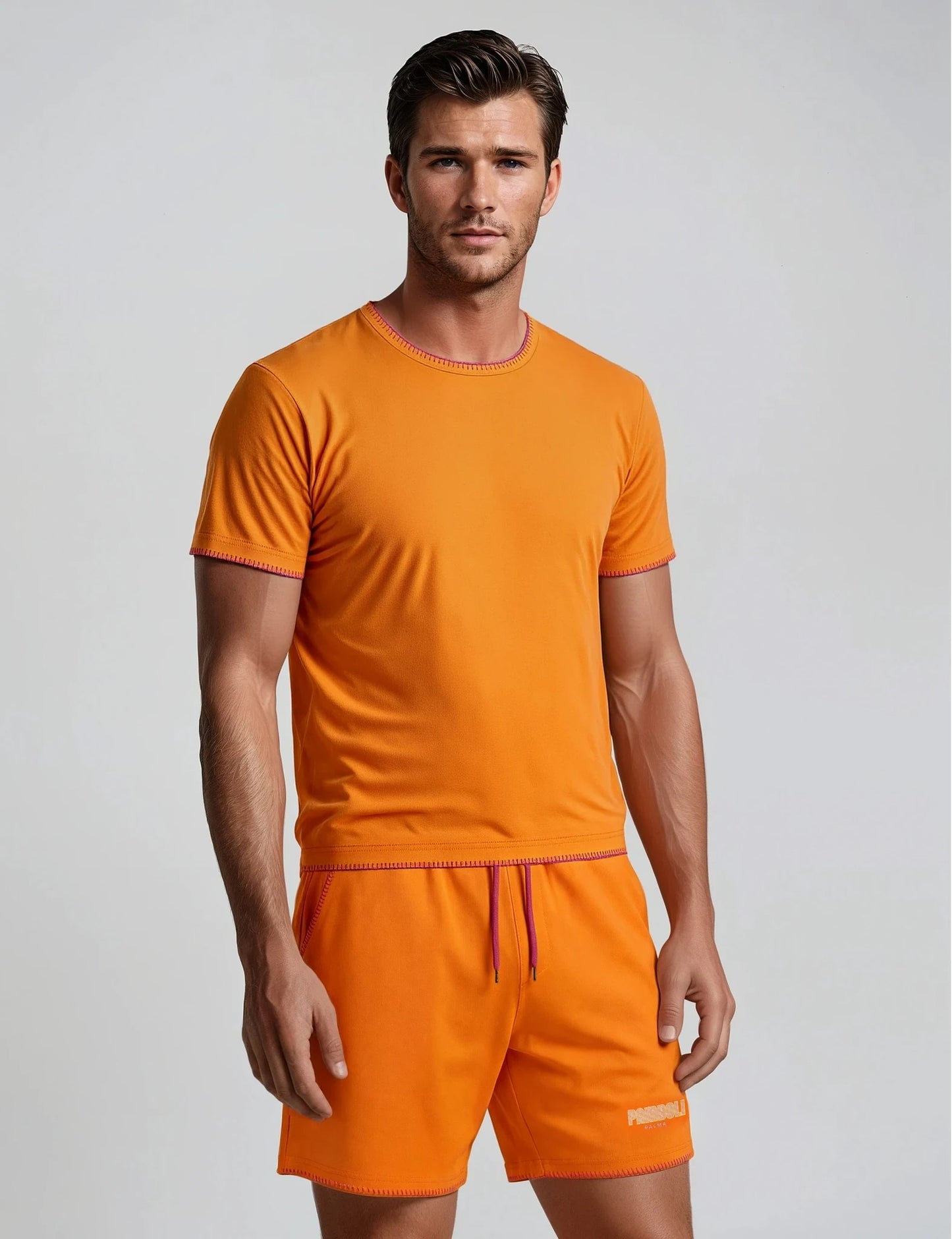 Orange Sweat-Shorts Man