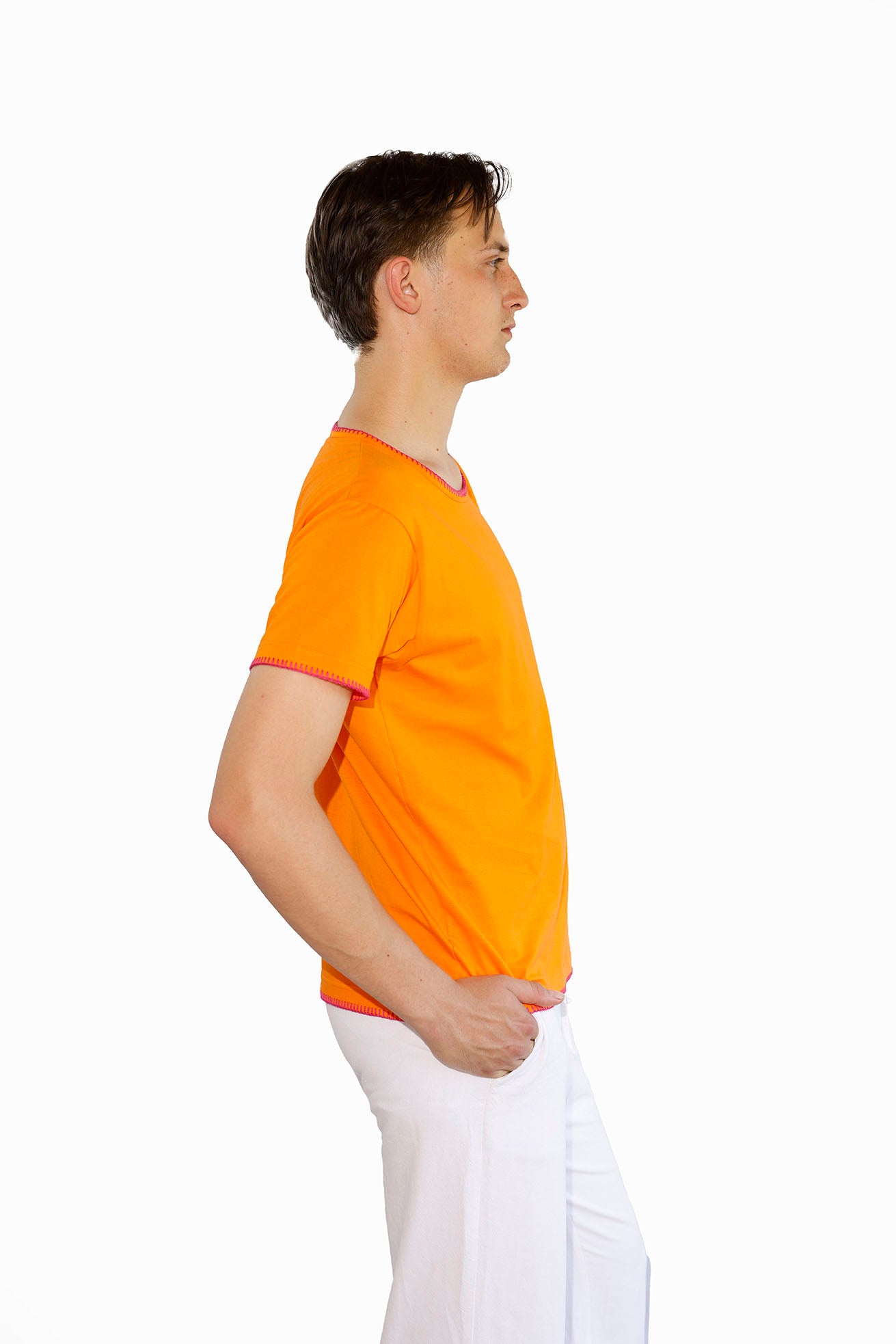 Orange T-Shirt Man