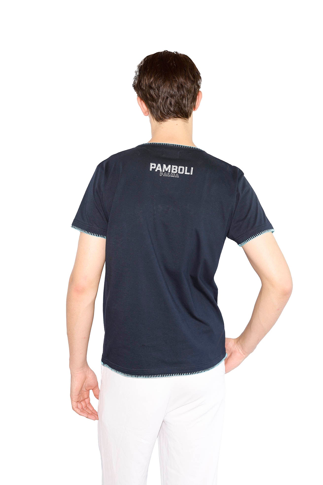 Marineblaues T-Shirt