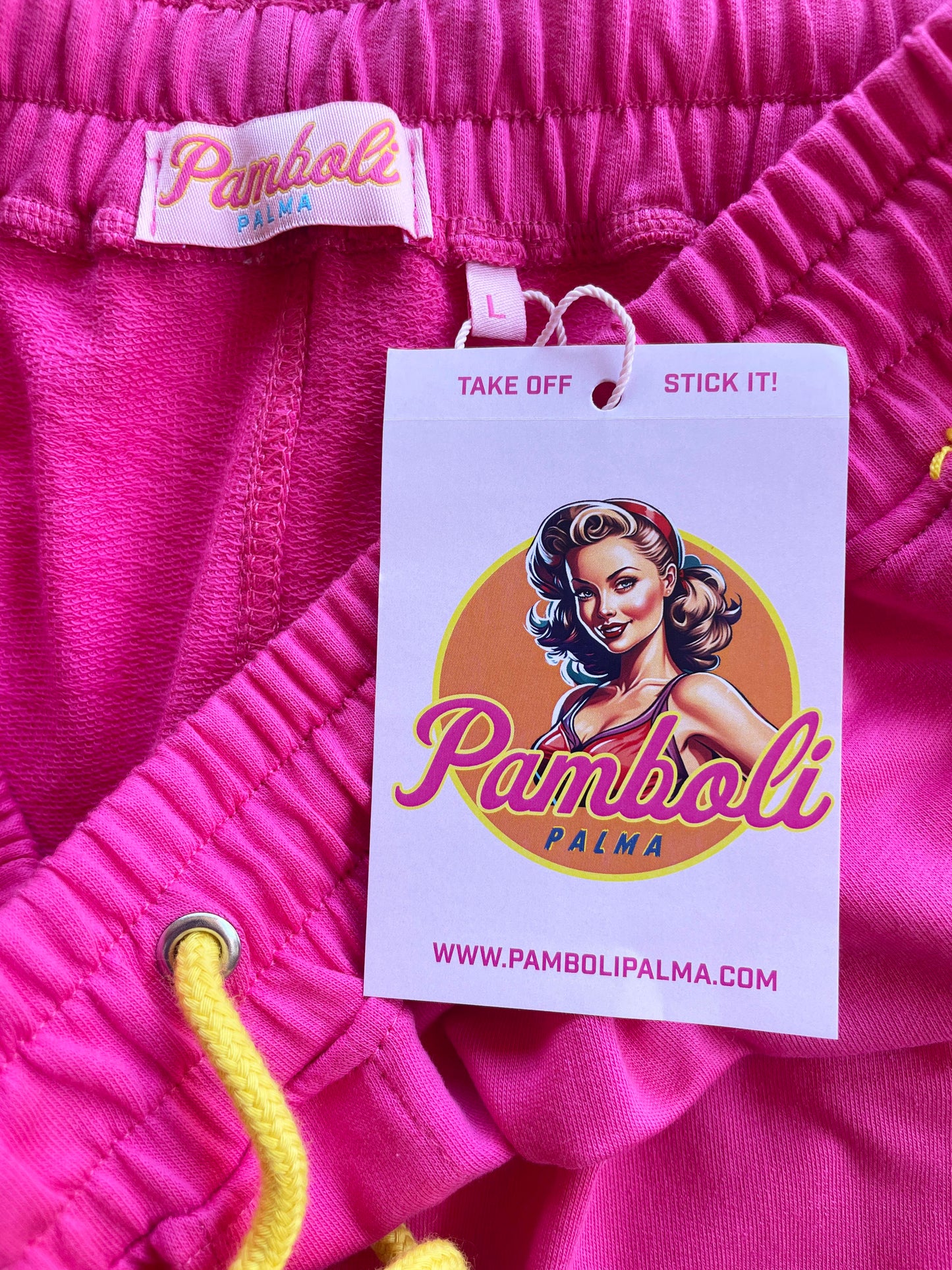Pink Sweat-Shorts Man