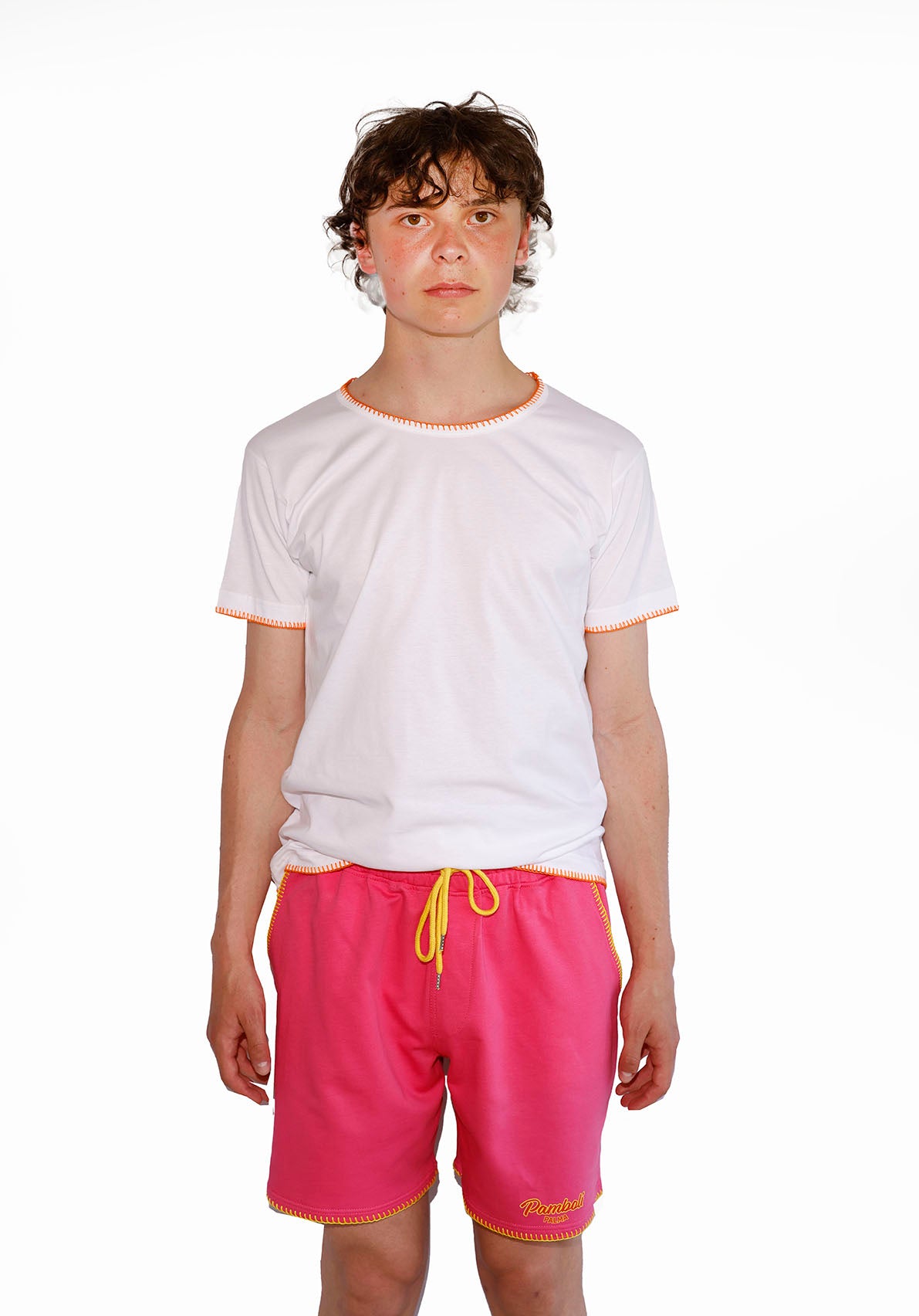 Pink Sweat-Shorts Man