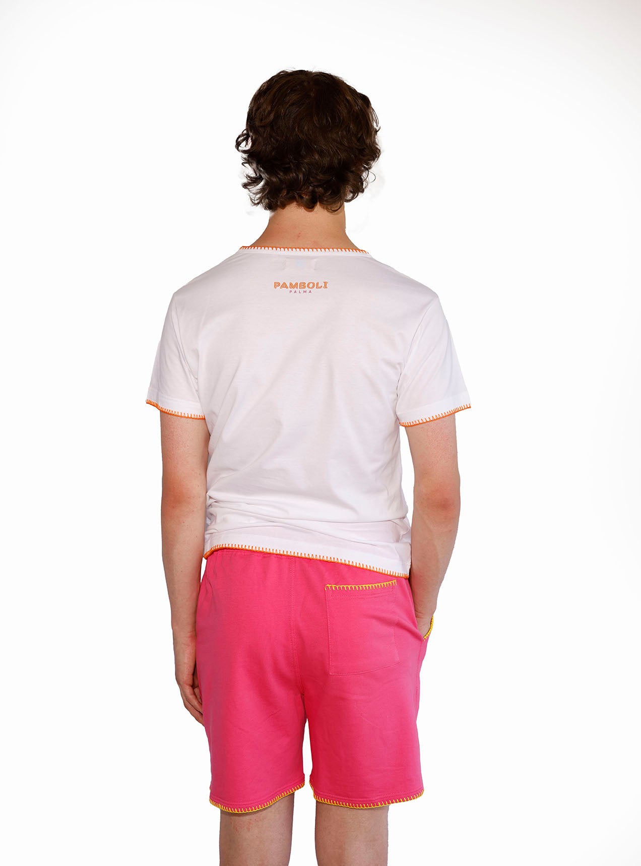 Pink Sweat-Shorts Man