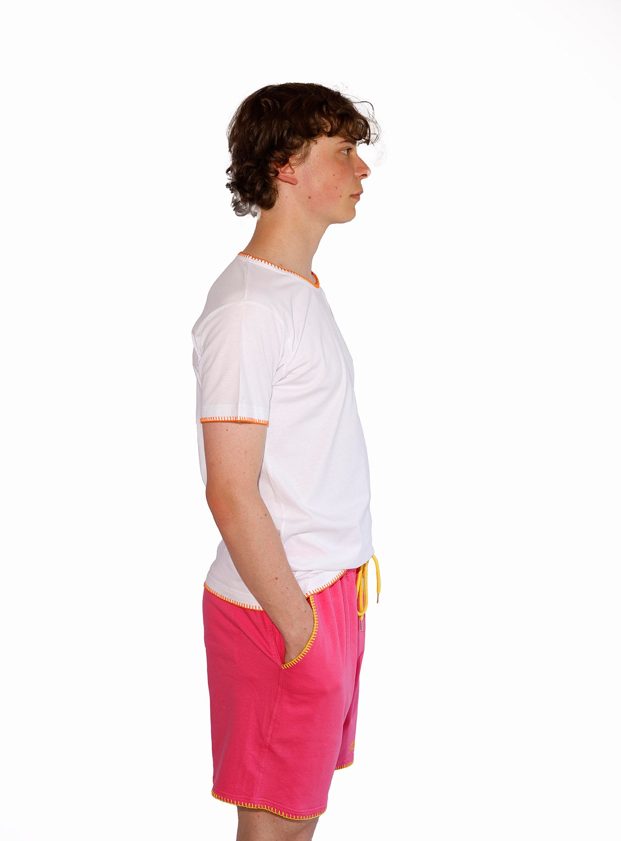 Pink Sweat-Shorts Man