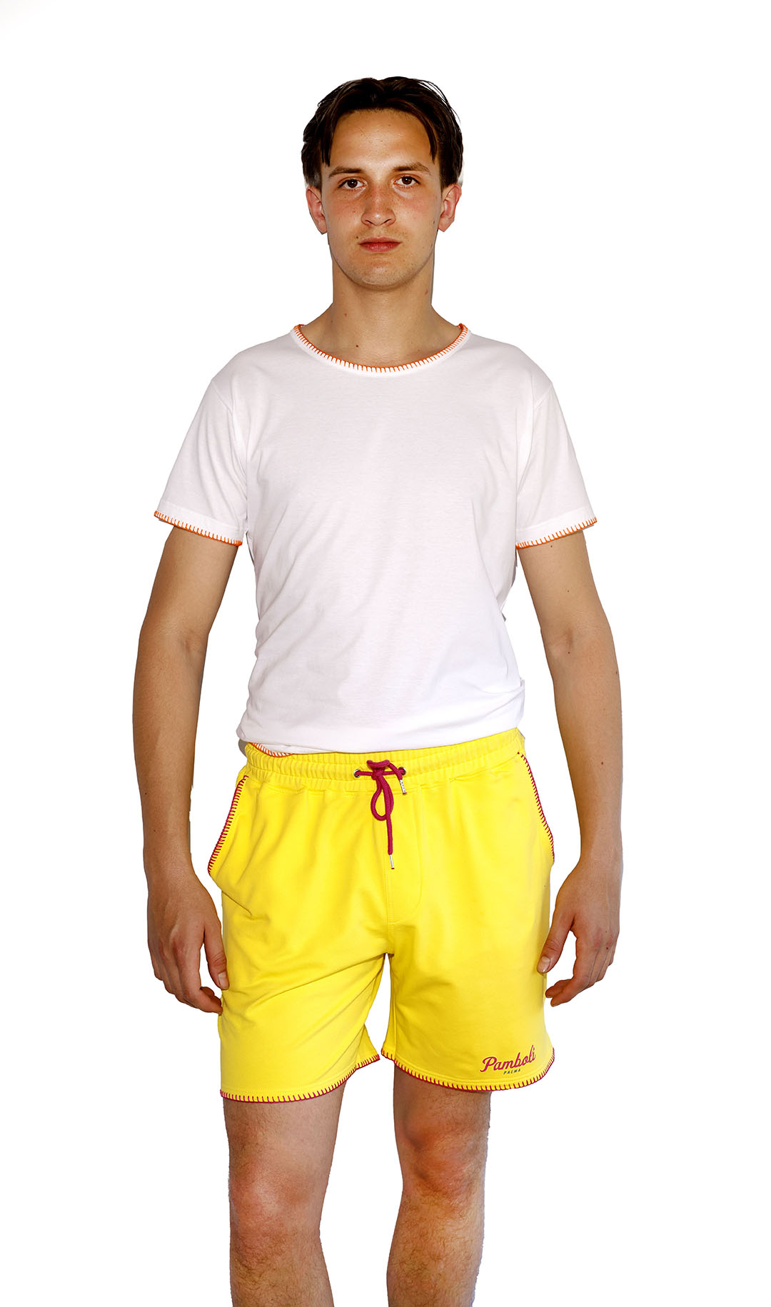 Shorts amarillos para hombre