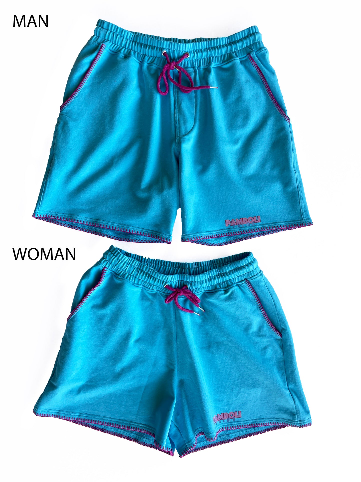 Sky-Blue Sweat-Shorts (Woman)