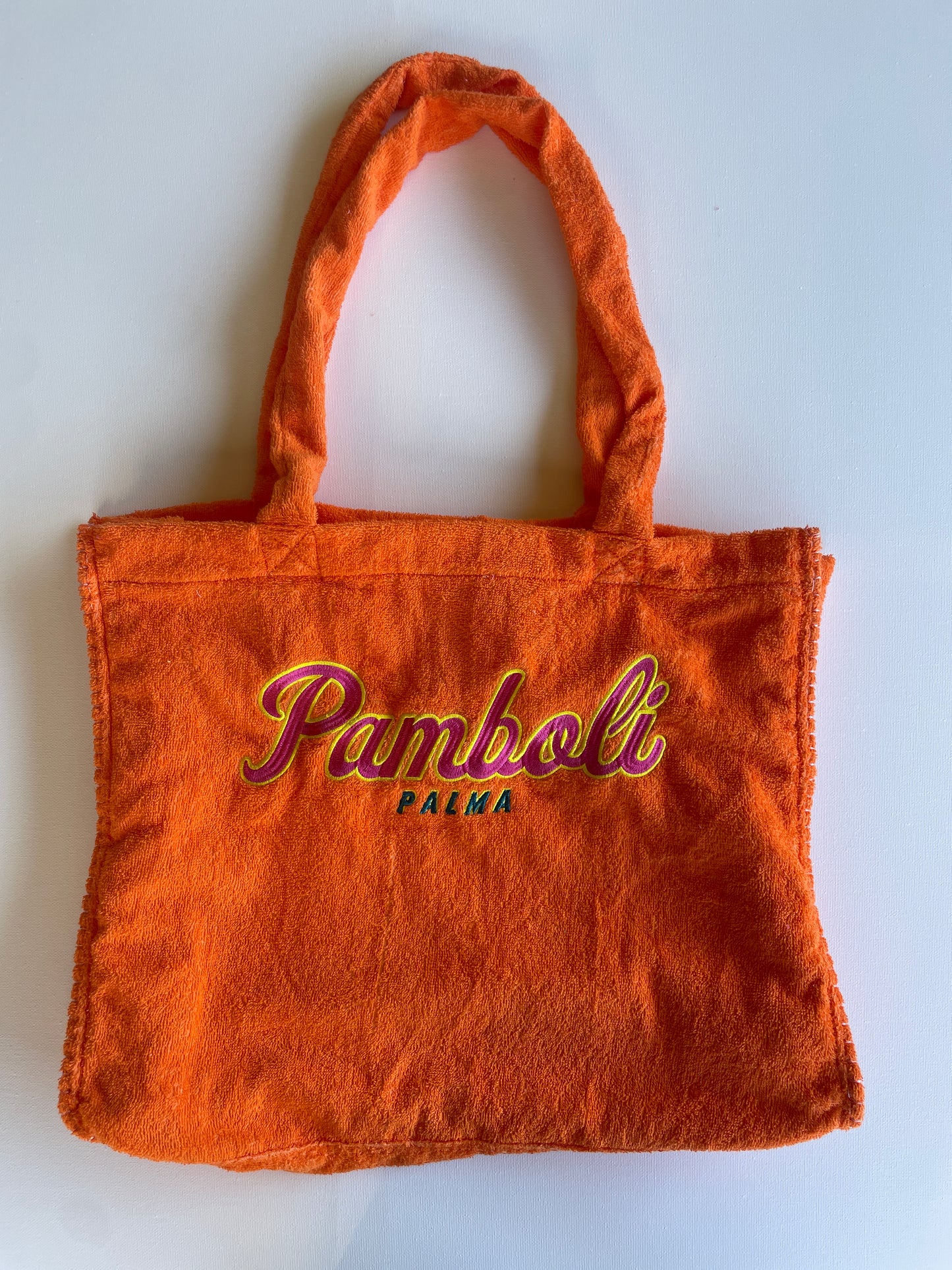 Orange Terry Beach Bag