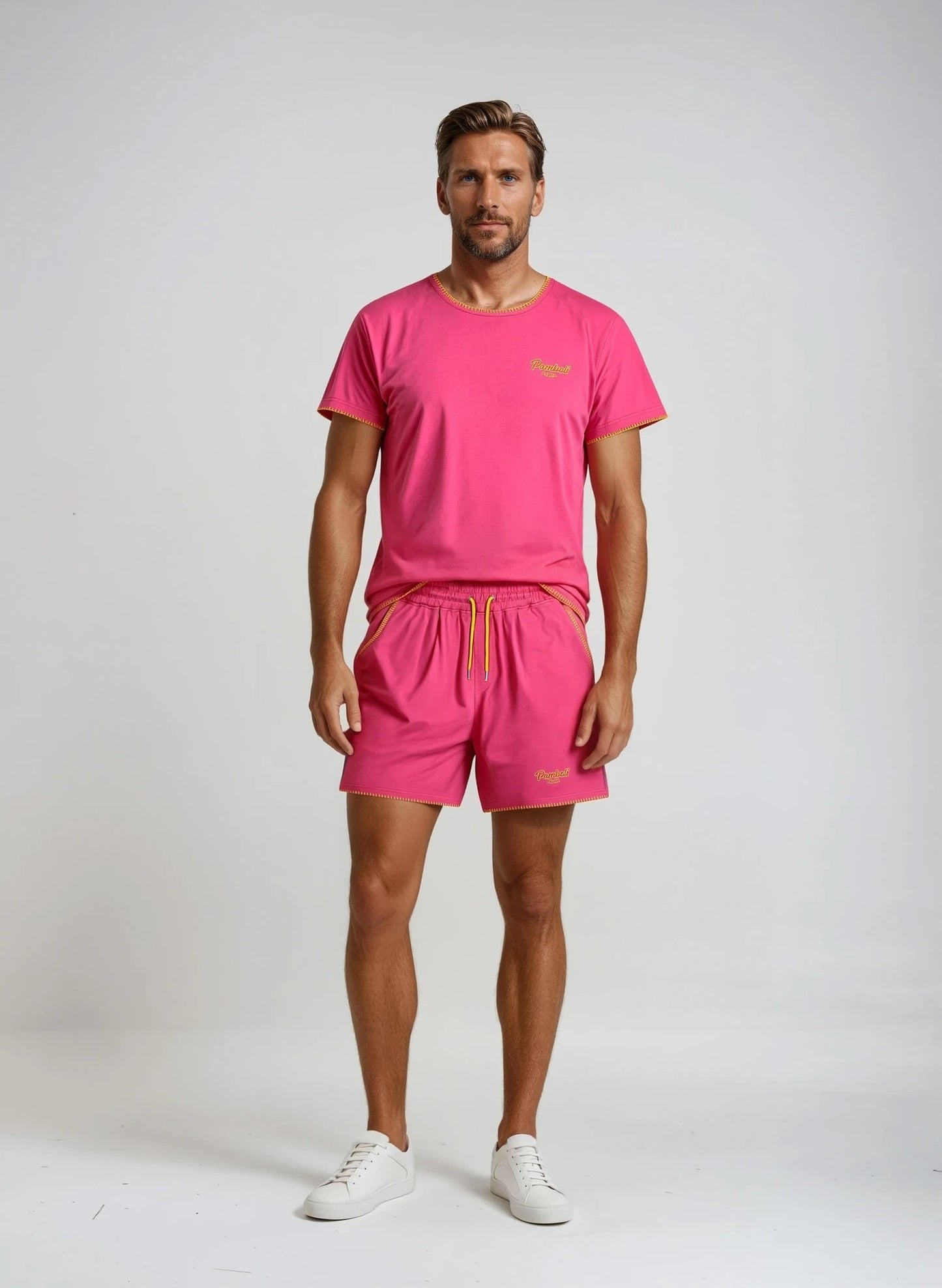 Pink Sweat-Shorts Man