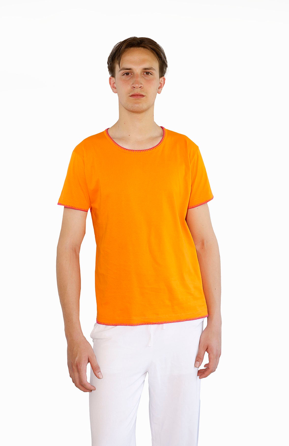Orange T-Shirt Man