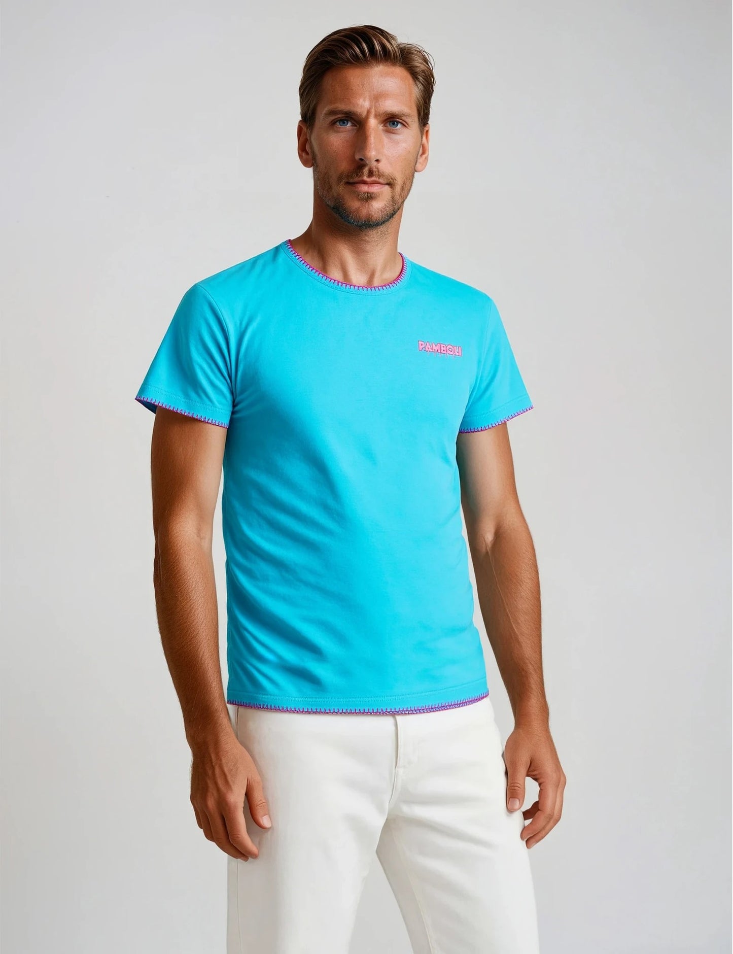 Sky Blue T-Shirt Man