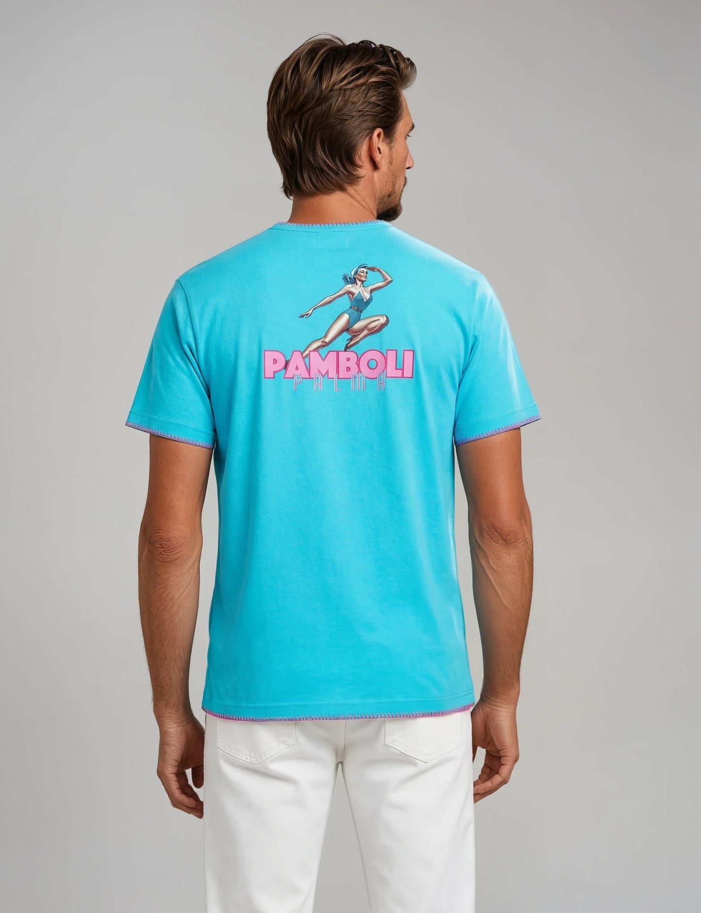 Sky Blue T-Shirt Man