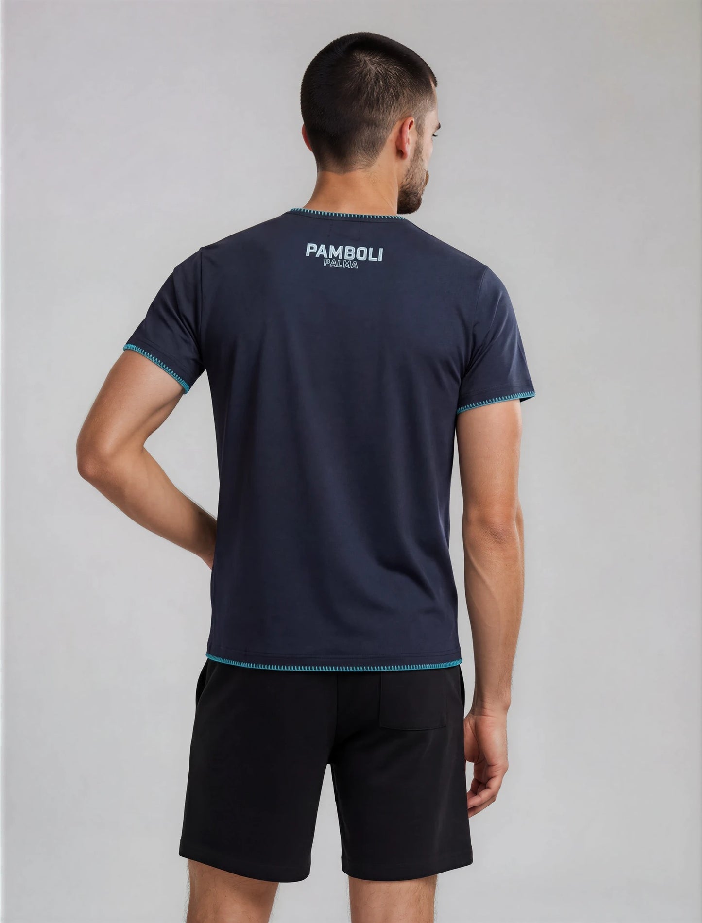 Navy Blue T-Shirt Man