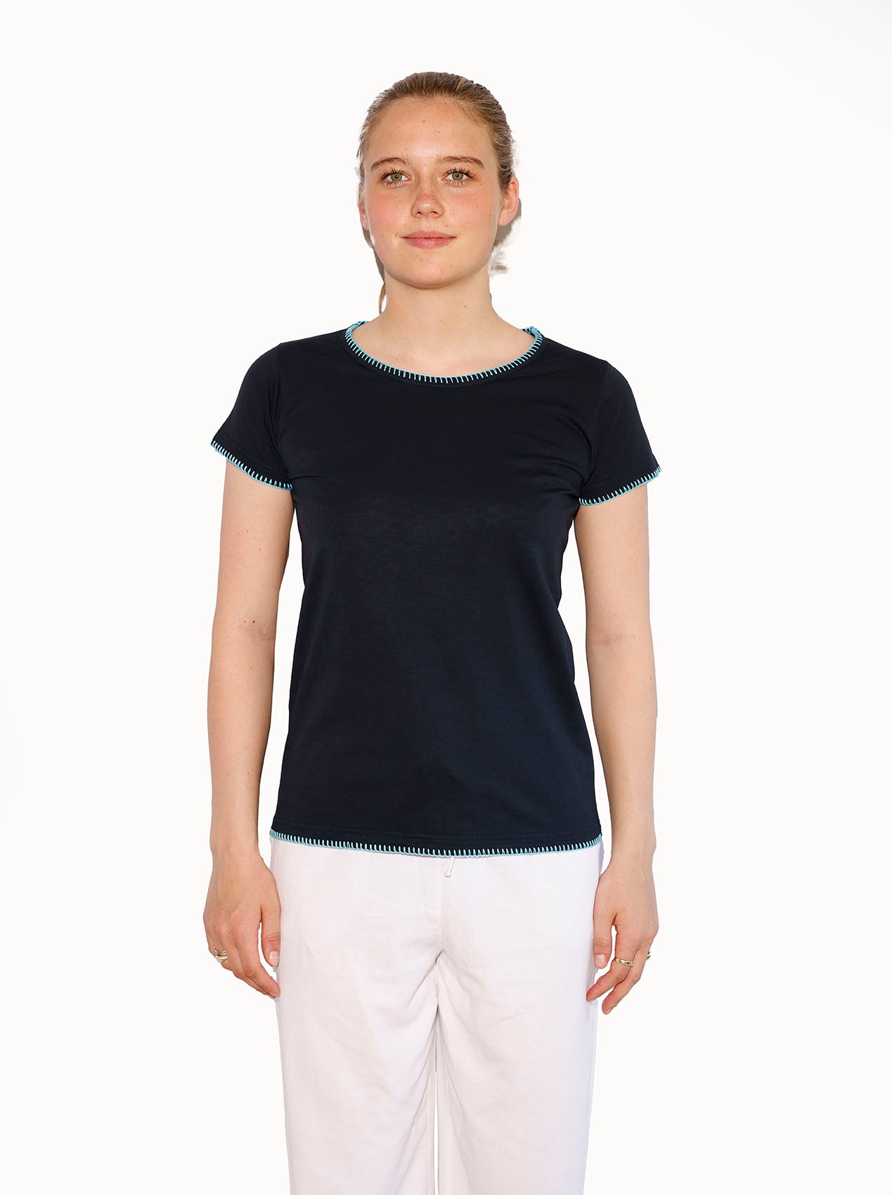 Navy Blue T-Shirt Woman