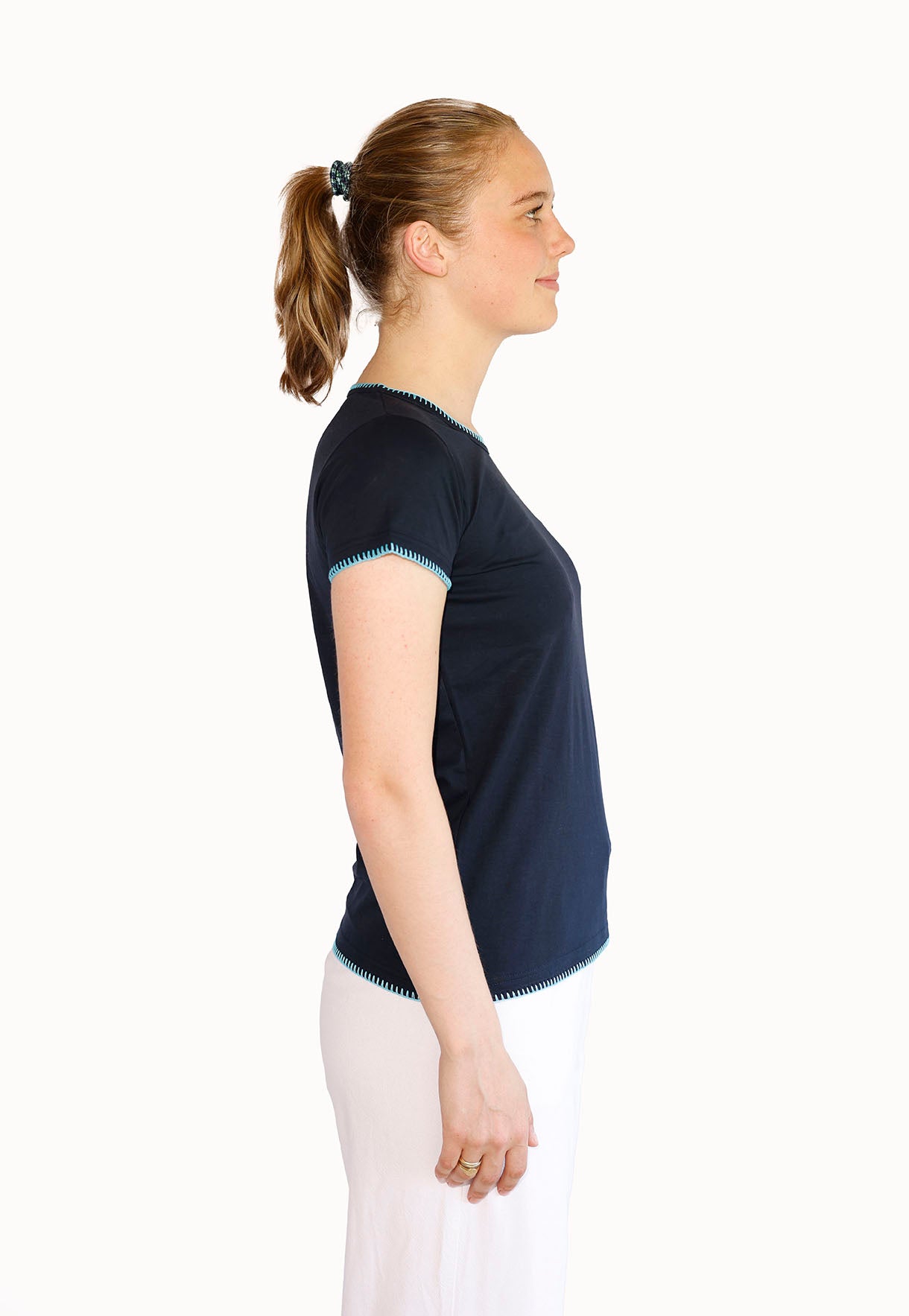 Navy Blue T-Shirt Woman