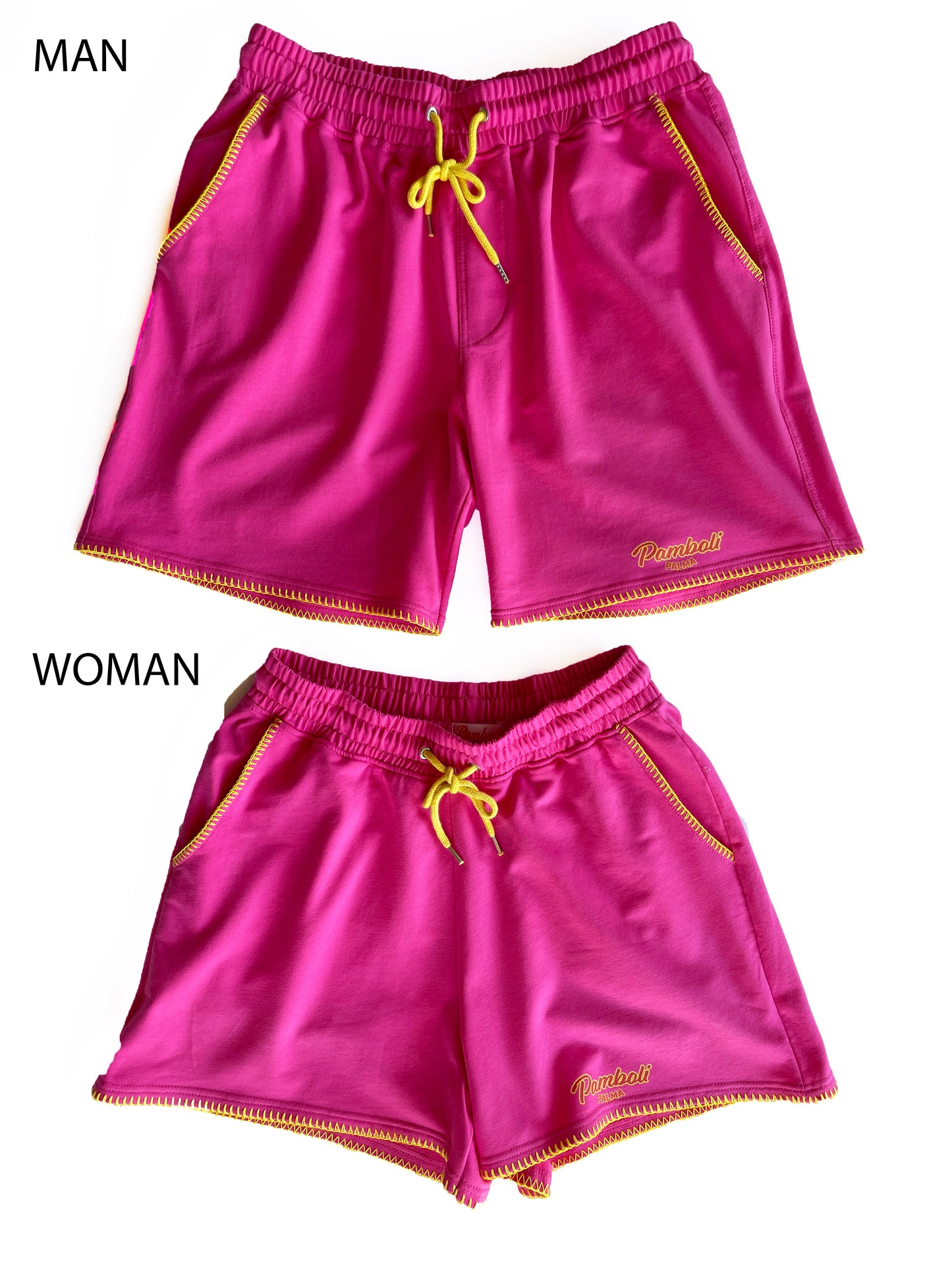 Pink Sweat-Shorts Man