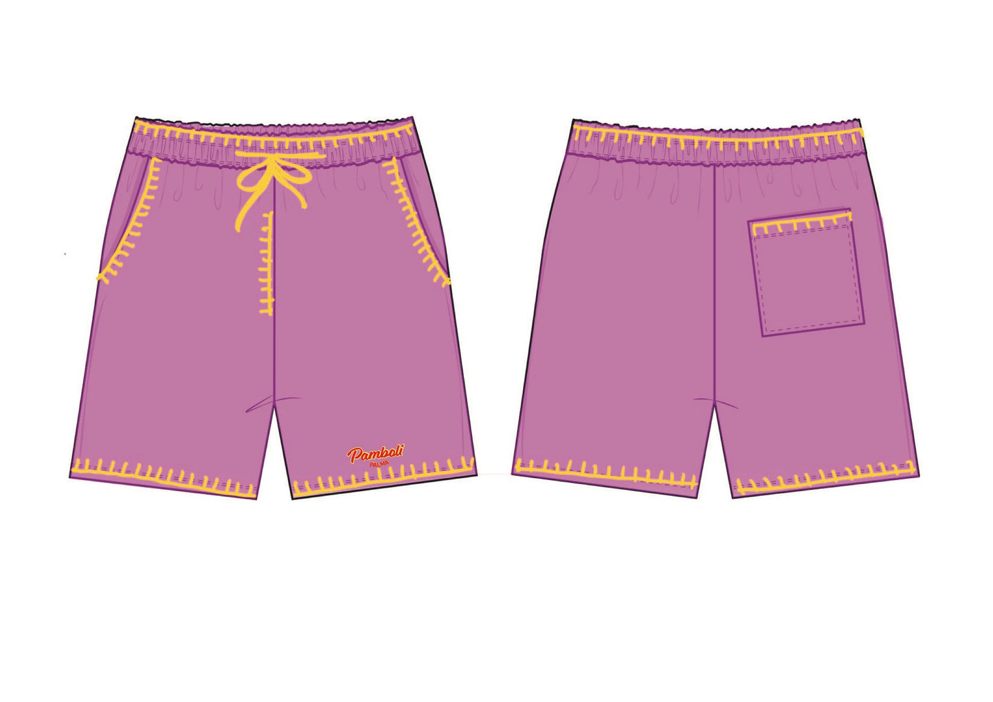 Pink Sweat-Shorts Man