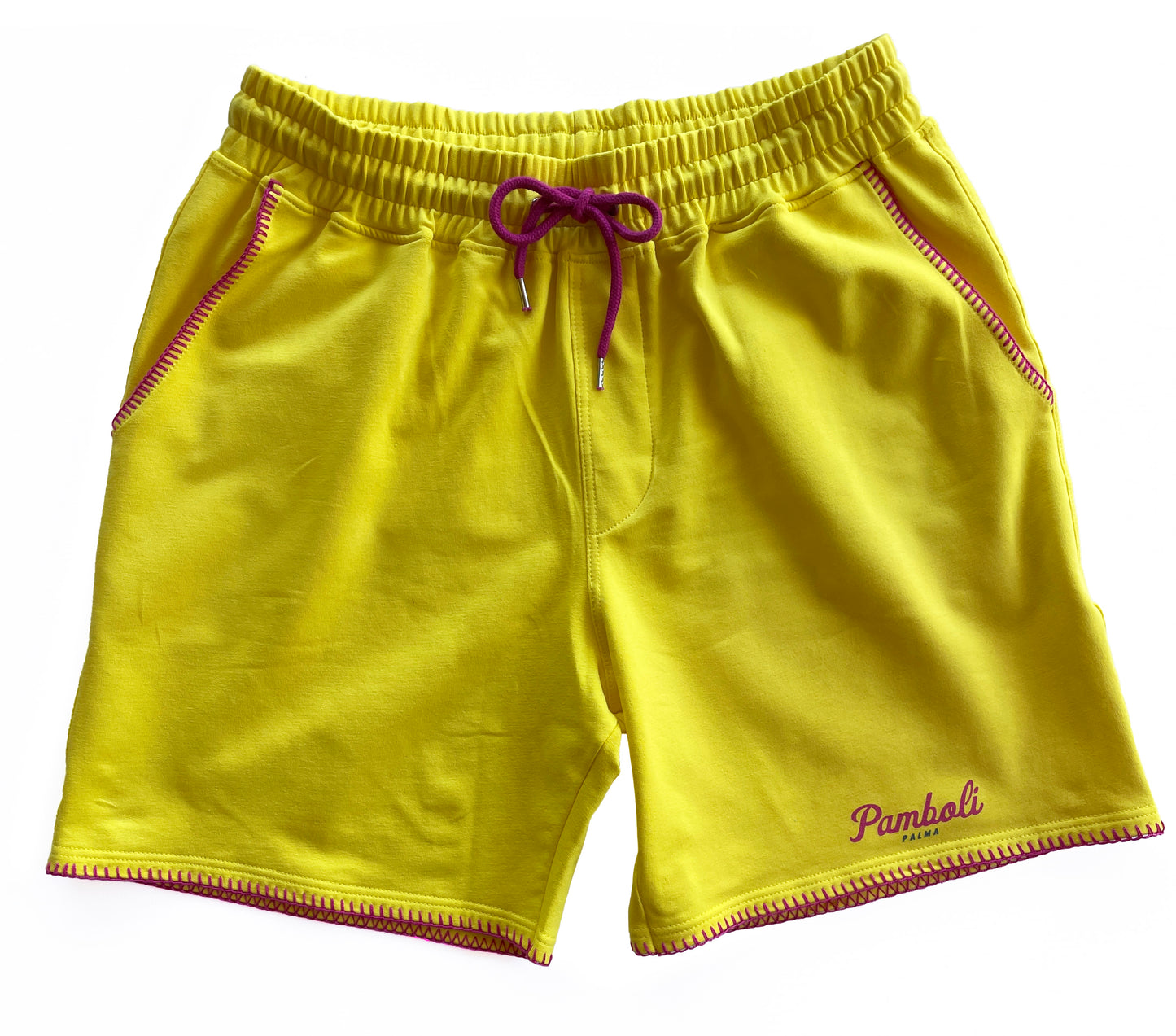 Gelbe Sweat-Shorts Mann