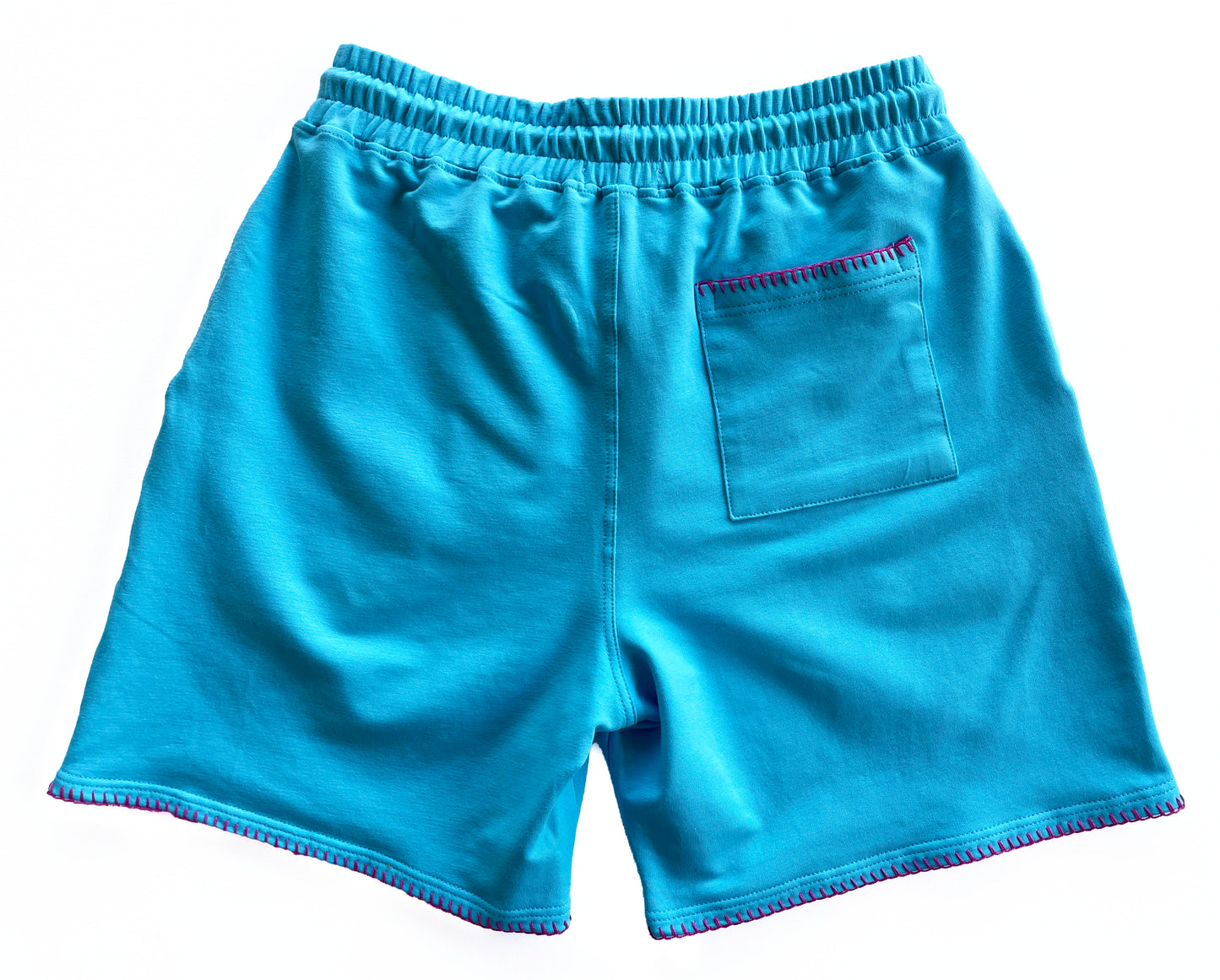 Himmelblaue Sweat-Shorts Mann
