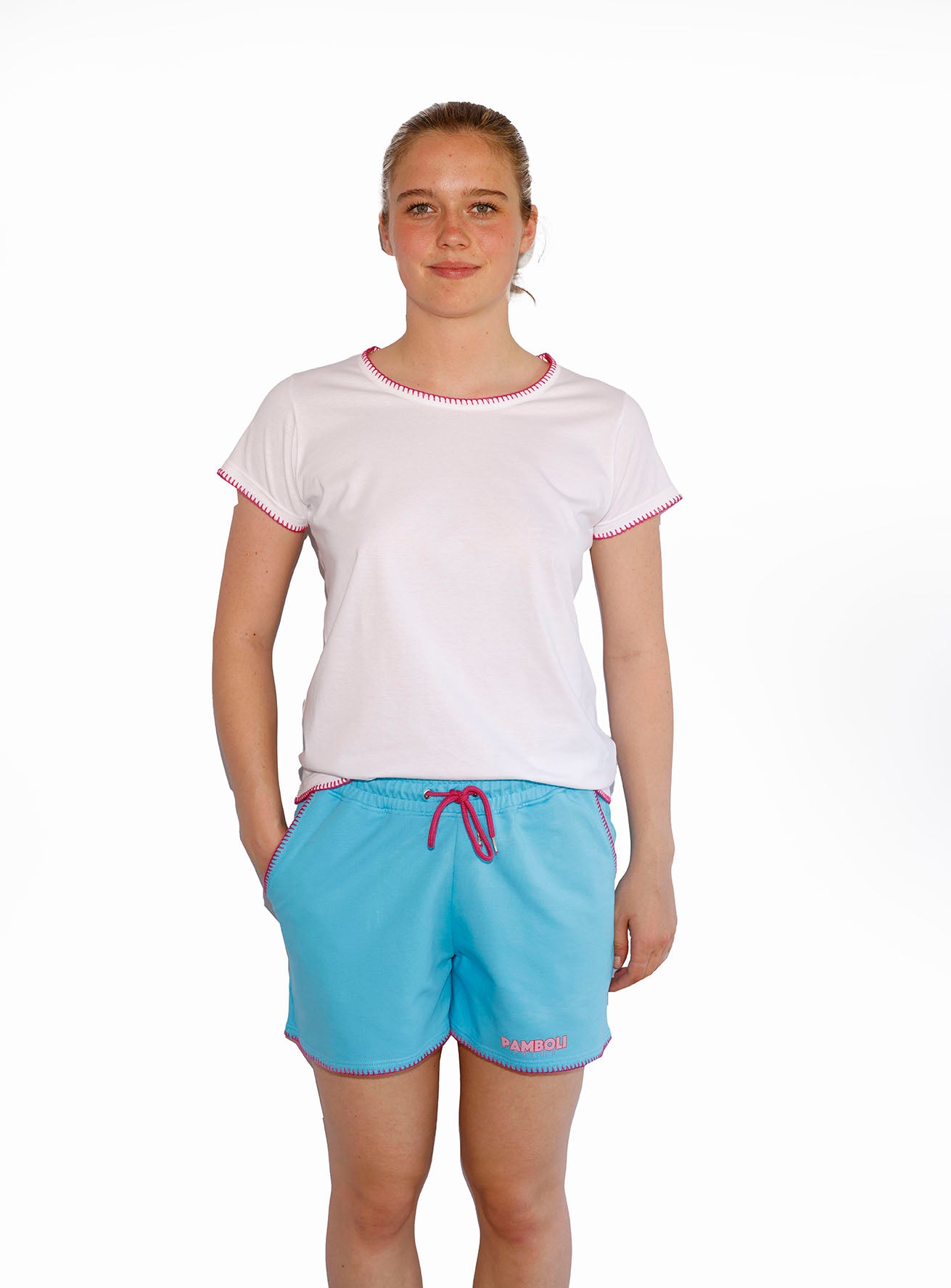 Sky-Blue Sweat-Shorts (Woman)