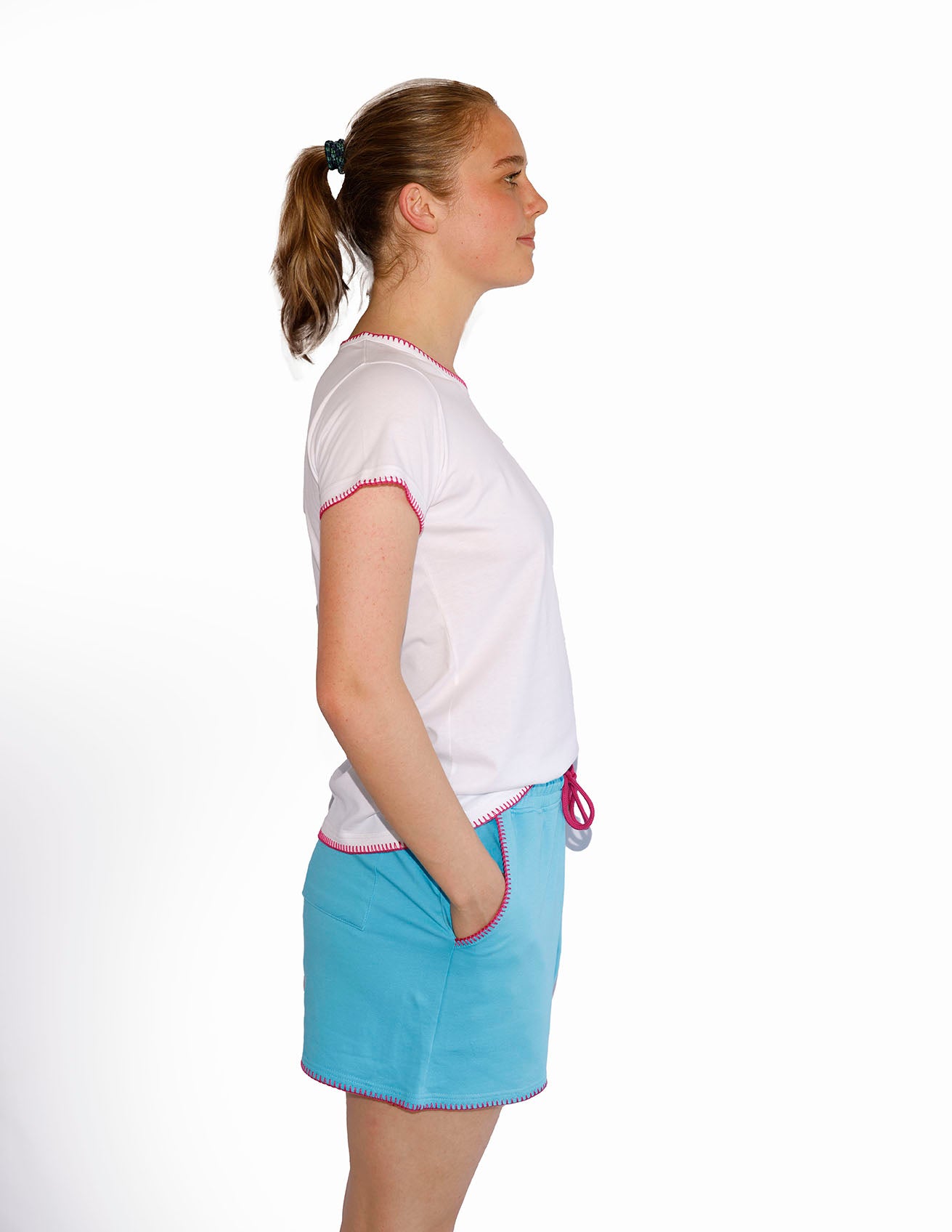 Sky-Blue Sweat-Shorts (Woman)