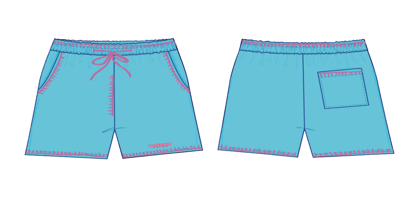 Sky-Blue Sweat-Shorts (Woman)