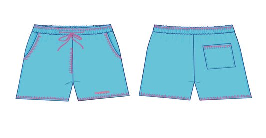 Sky-Blue Sweat-Shorts (Woman)