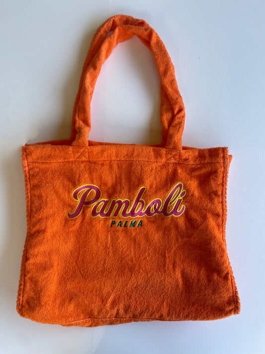 Orange Terry Beach Bag