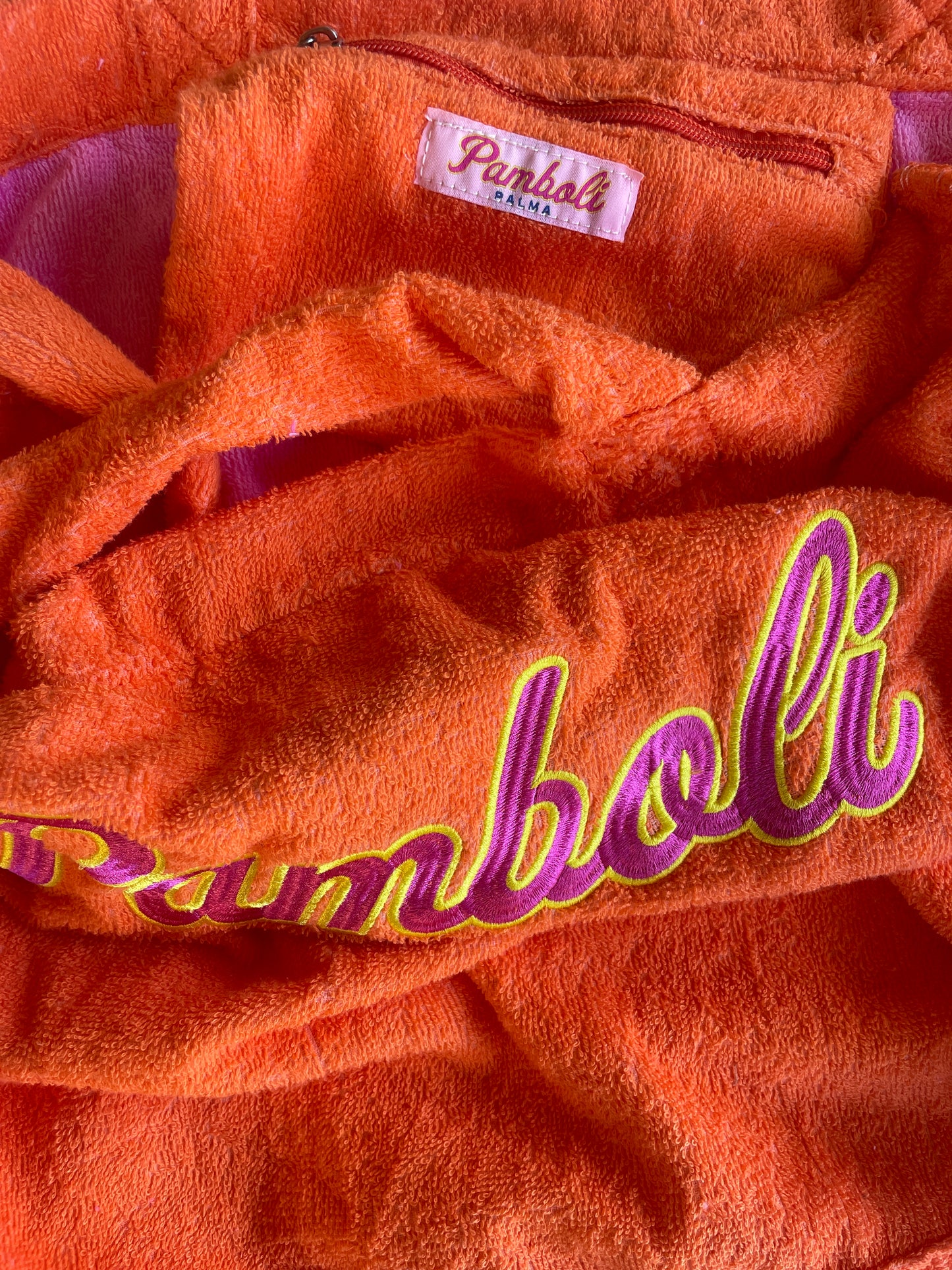 Orange Terry Beach Bag